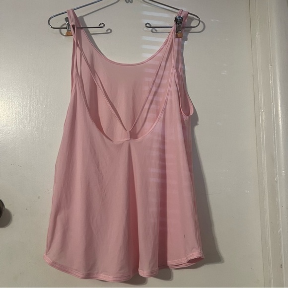 Lululemon Women's Let It Slip Strappy Back Tank Top Pearl Pink Sz S Relaxed Fit - Picture 7 of 10